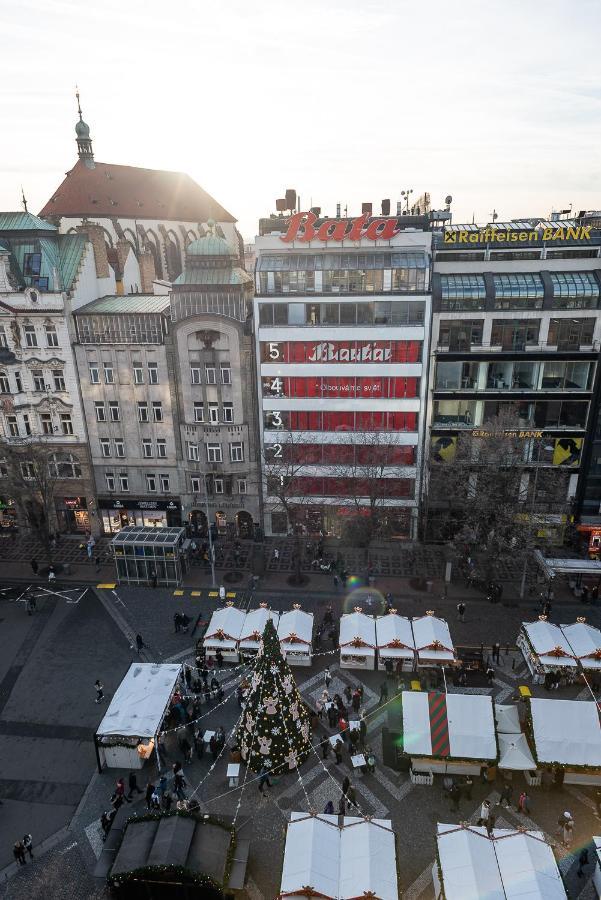 Wenceslas Square Terraces Praga Esterno foto